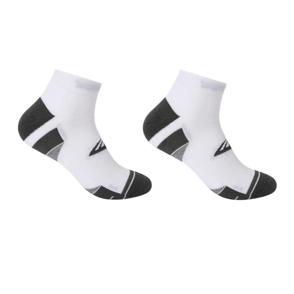 Everlast Mens Cushioned Fitted Ankle Socks (Pack of 2) / White